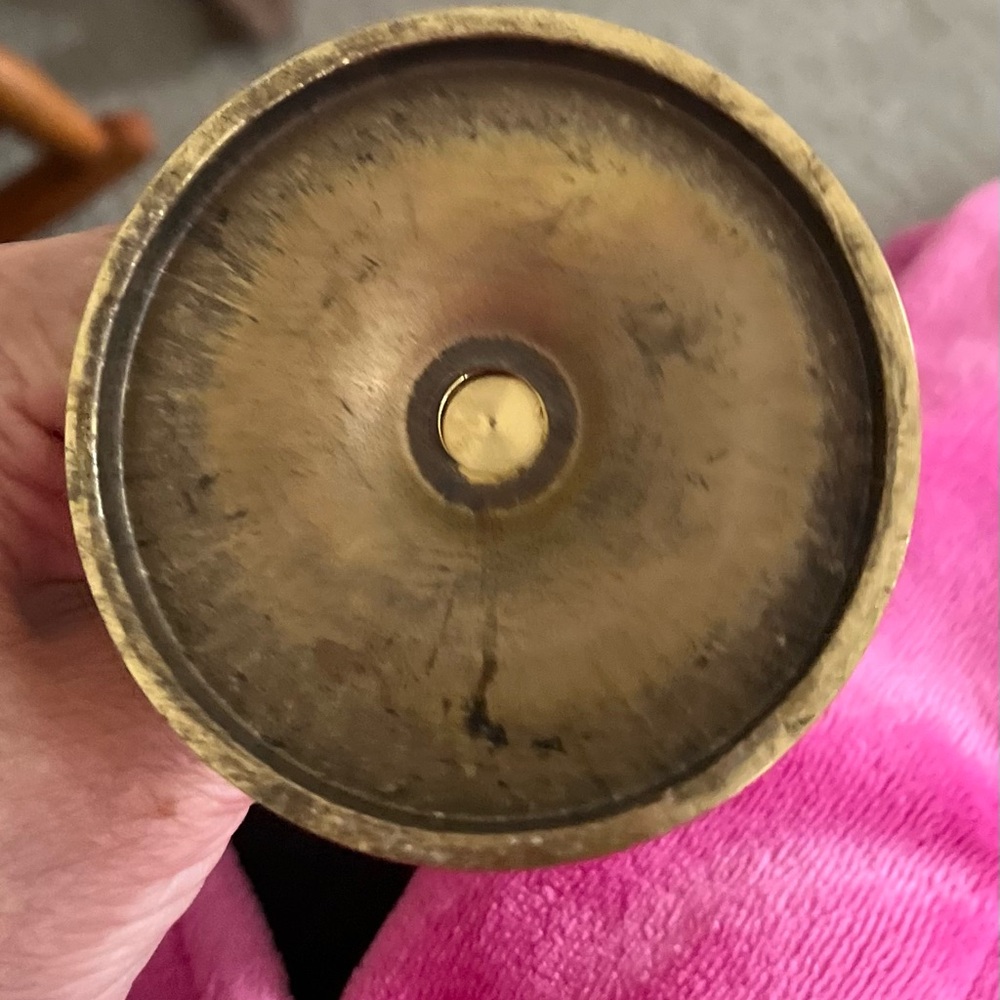 Gold plated Brass Candle Holder - Gold Accent Home Decor - Picture 8 of 8